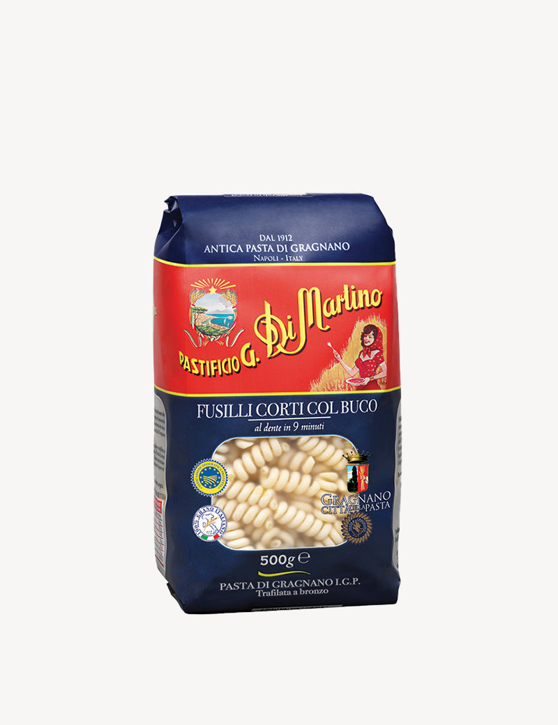 Fusilli Corti Col Buco 100 Italian durum wheat Pasta Di Martino