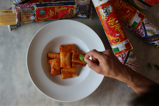 Paccheri Pomodoro Basilico e Limone dello Chef Alessio Da Prato