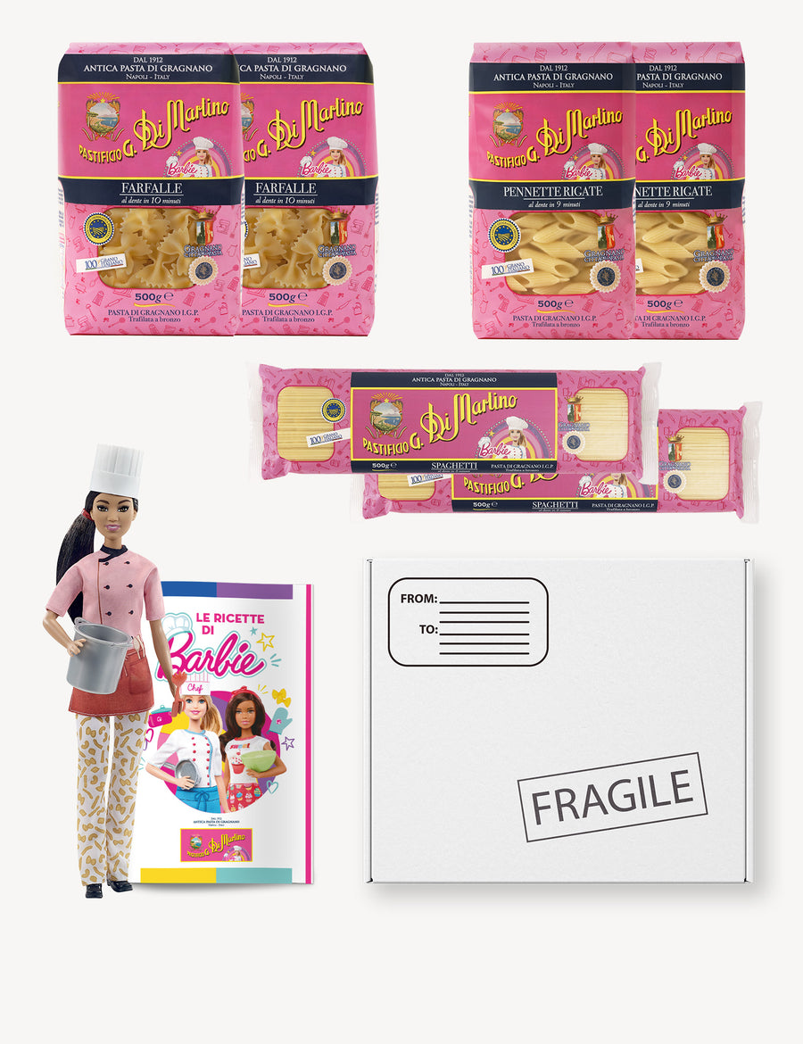 Box Chef Barbie with 3 kg of Pasta